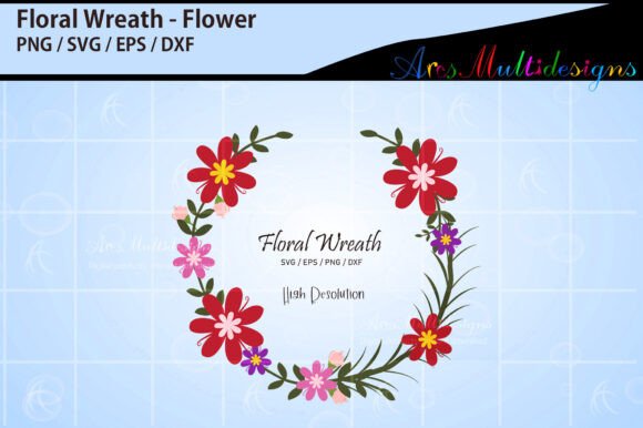 Autumn Floral Frame Template