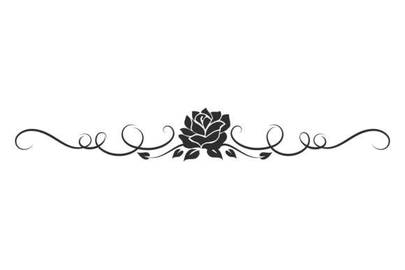 Classic Floral Header. Wedding Design Ro