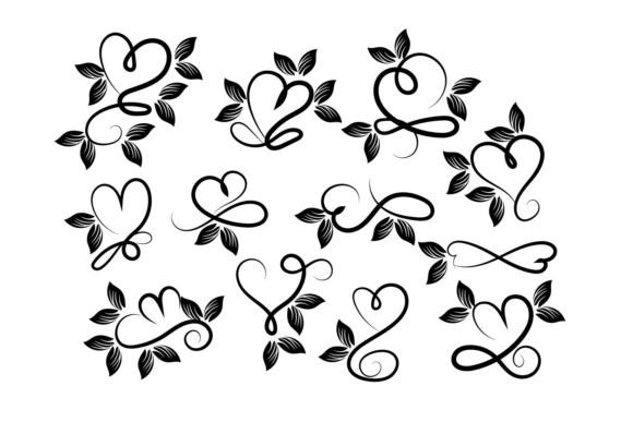 Floral Love Ornament Design