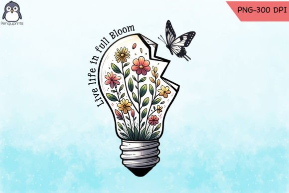 Full Bloom Butterfly Floral PNG