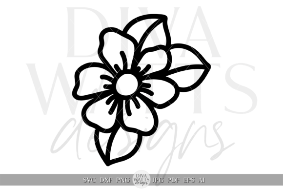 Silhouette Flower Clipart SVG Review