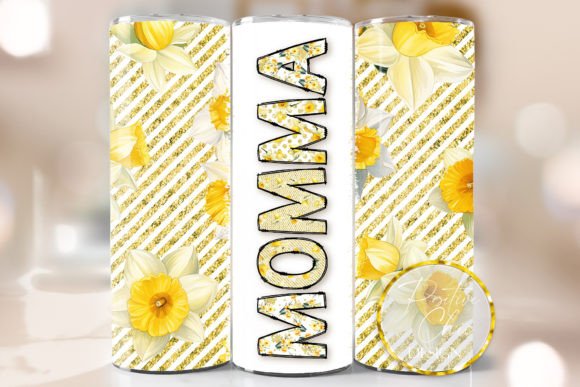 Spring Momma PNG Floral Tumbler Wrap