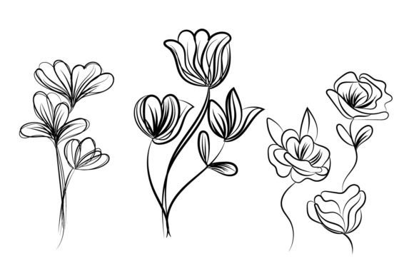 Various Different Floral Ornament