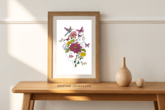 Whimsical Floral Woman